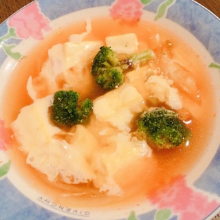 野菜と豆腐のチーズキムチスープ